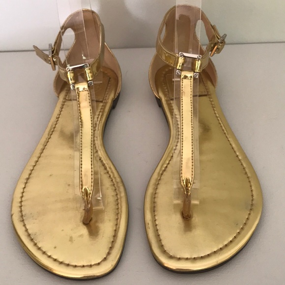 Tory Burch Shoes - TORY BURCH - GOLD METALLIC SANDALS